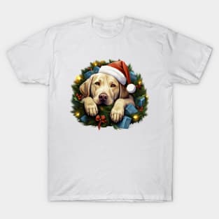 Lazy Labrador Retriever Dog at Christmas T-Shirt